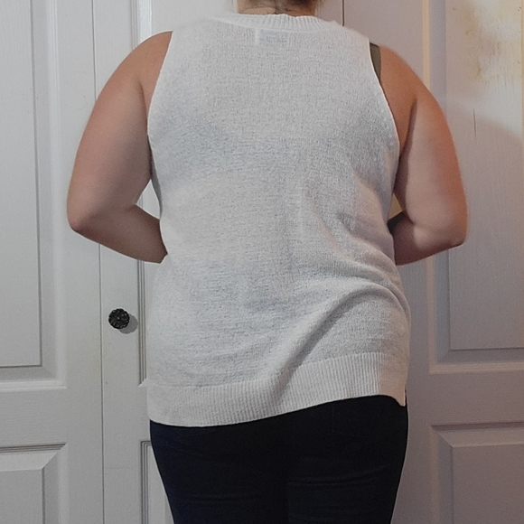 Cream Knit Tank - Picture 3 of 6